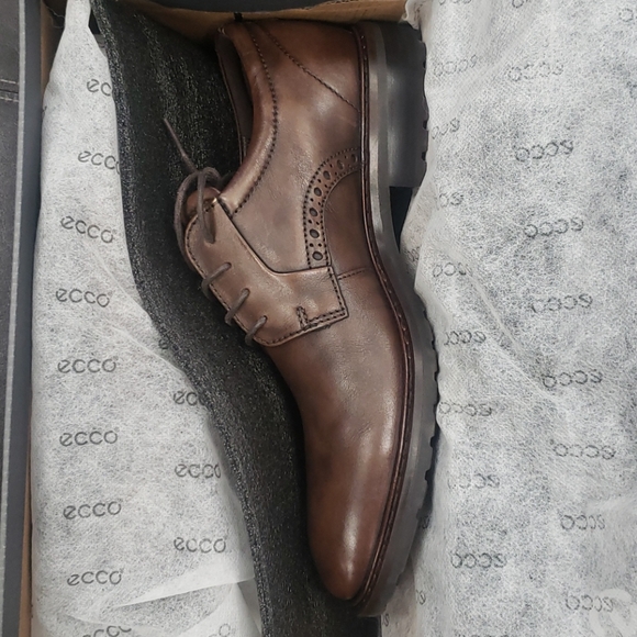 🎁 ECCO Men's Vitrus I Plain Toe Derby Shoes - Picture 12 of 12